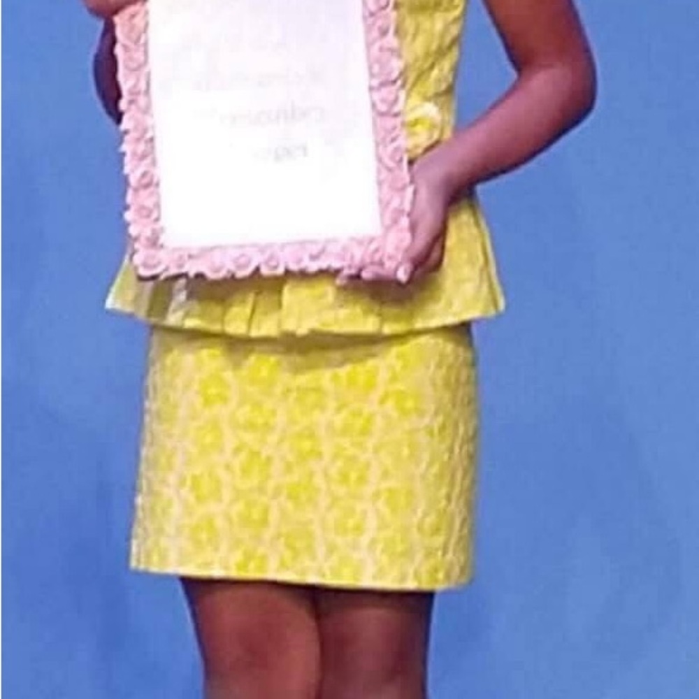 Yellow Floral Kids Dress